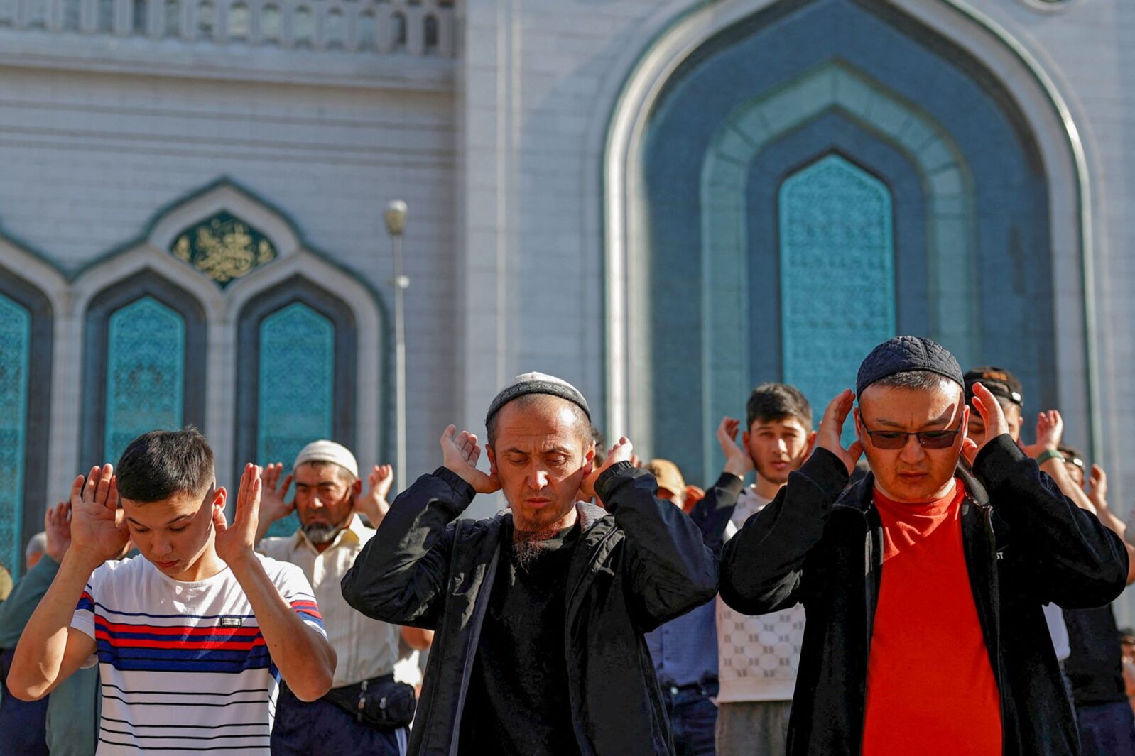 Курбан-байрам возле Соборной мечети в&nbsp;Москве
