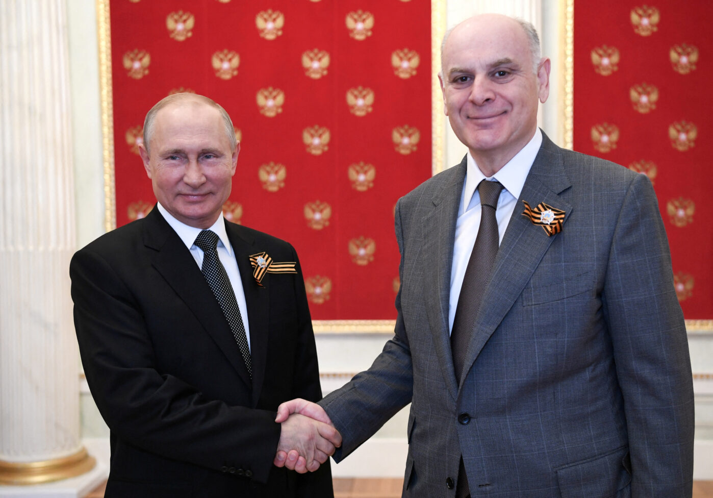 Встреча в&nbsp;Кремле Владимира Путина с&nbsp;президентом непризнанной Абхазии Асланом Бжанией