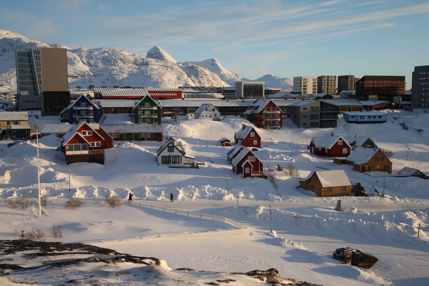 Вид на&nbsp;центральную часть гренландской столицы Нуук, Гренландия