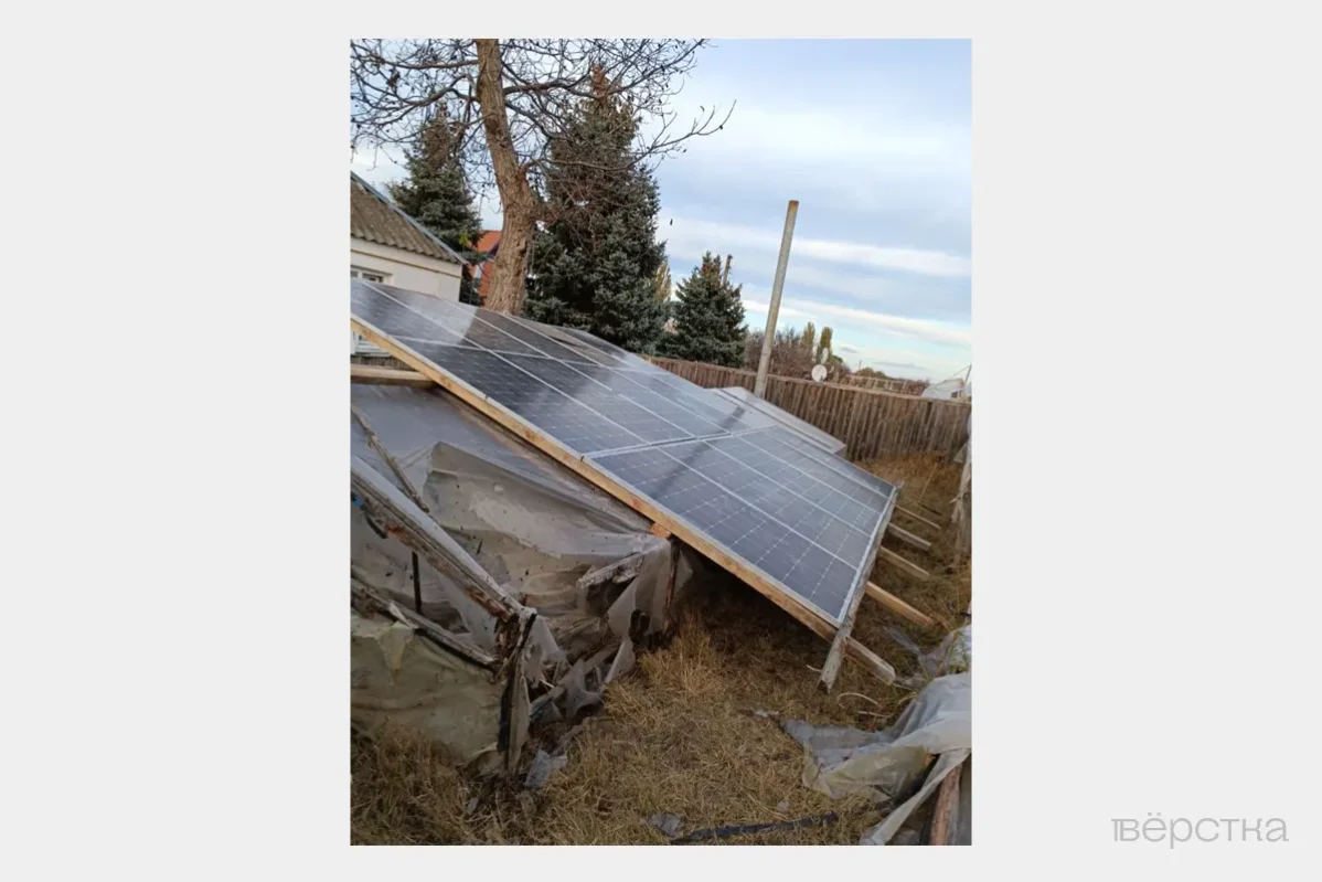 Времянка в&nbsp;зоне боёв в&nbsp;Херсонской области