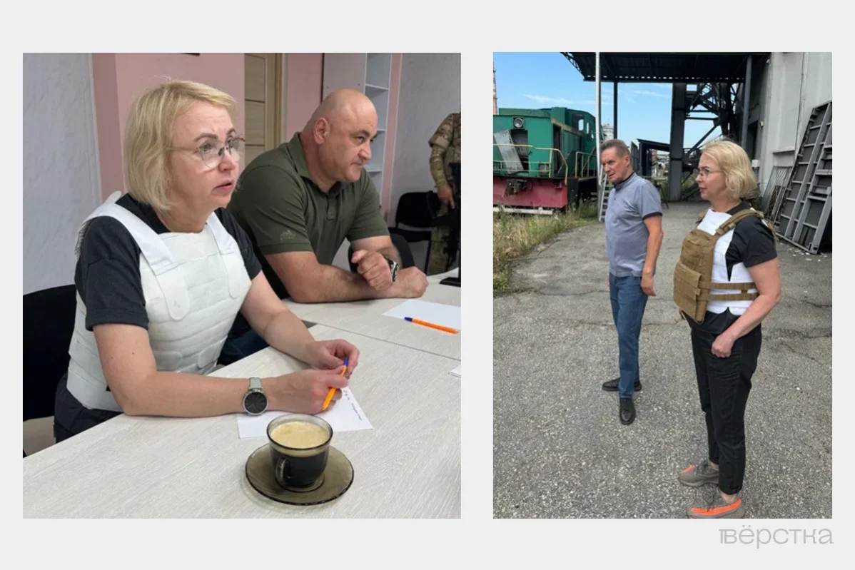 Ирина Гехт во&nbsp;время рабочей поездки в&nbsp;Пологовский район Запорожской области