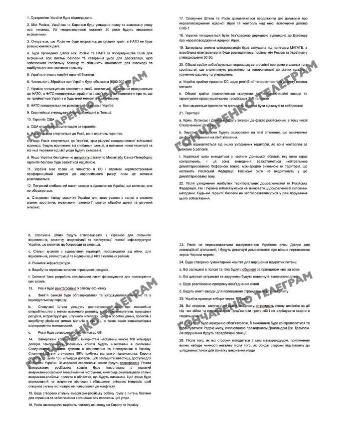 Украинский депутат Алексей Гончаренко опубликовал 28 пунктов плана Дональда Трампа по&nbsp;миру в&nbsp;Украине